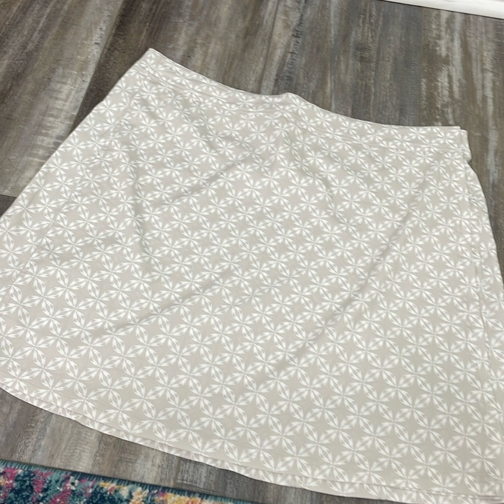 RipSkirt Hawaii gray rip away skirt w/white floral print size xl